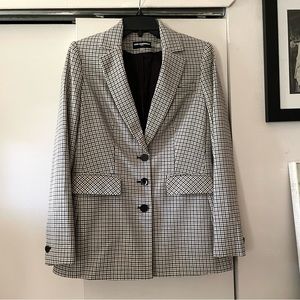 Karl Lagerfeld Houndstooth Single Breasted Blazer Size 2